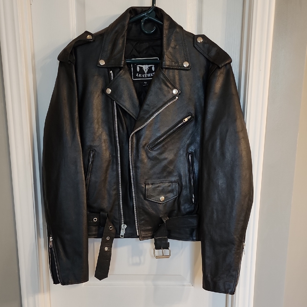 Leather Black Biker Jacket